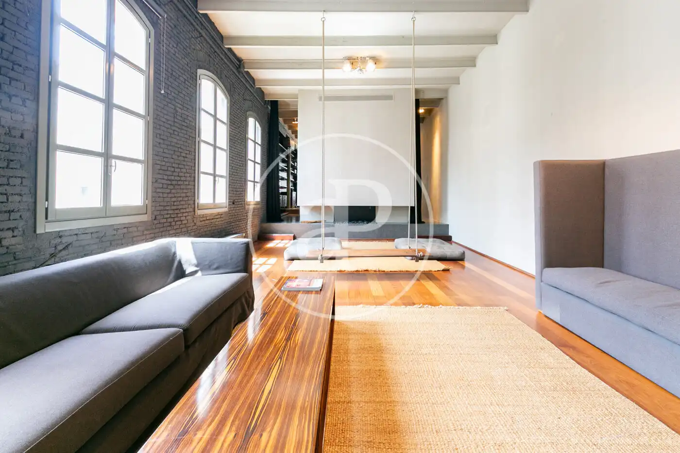 Sala de estar de Piso de alquiler en Barcelona con Aire acondicionado, Calefacción y Amueblado
