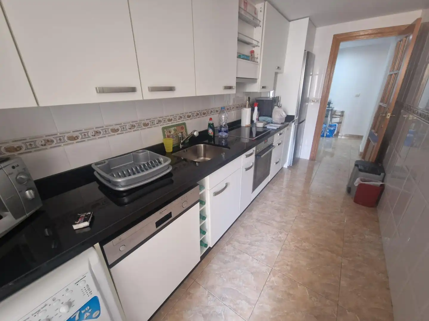Kitchen of Flat for sale in Águilas  with Air Conditioner, Furnished and Balcony