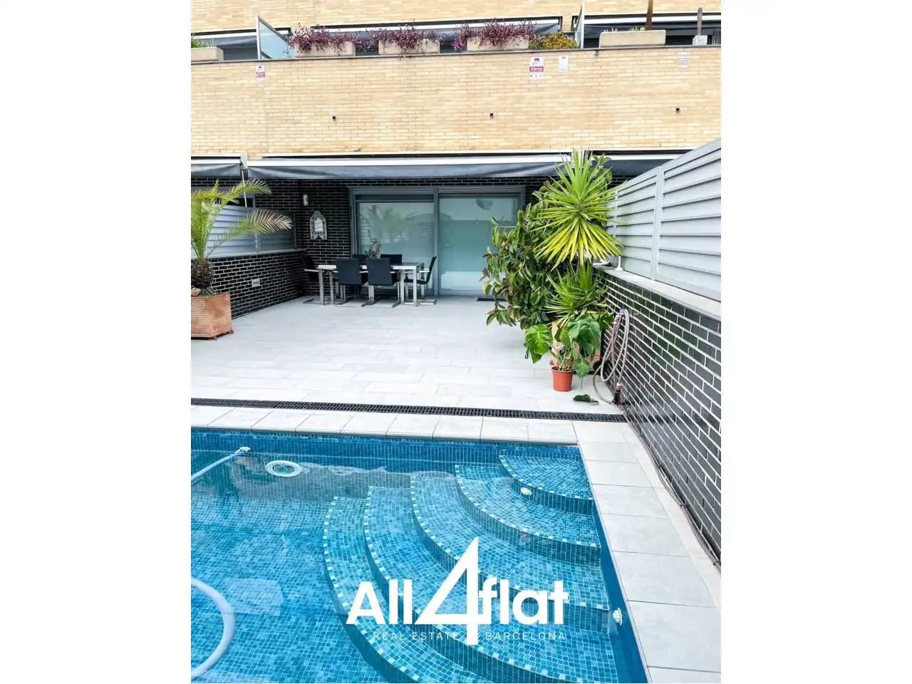 Terraza de Casa o chalet de alquiler en L'Hospitalet de Llobregat con Aire acondicionado, Calefacción y Jardín privado