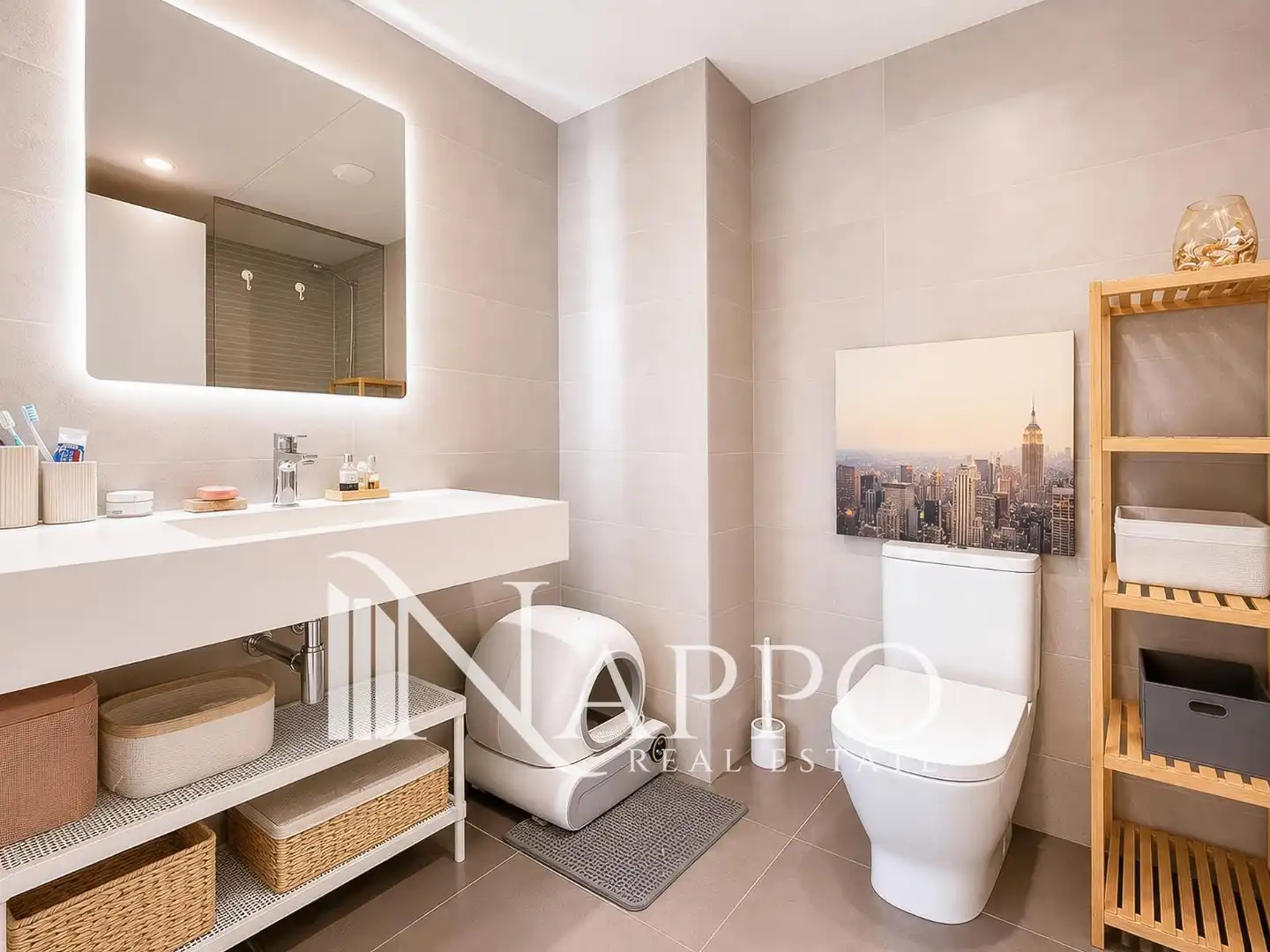 Badezimmer von Wohnung zum Verkauf in Calvià mit Klimaanlage, Heizung und Terrasse