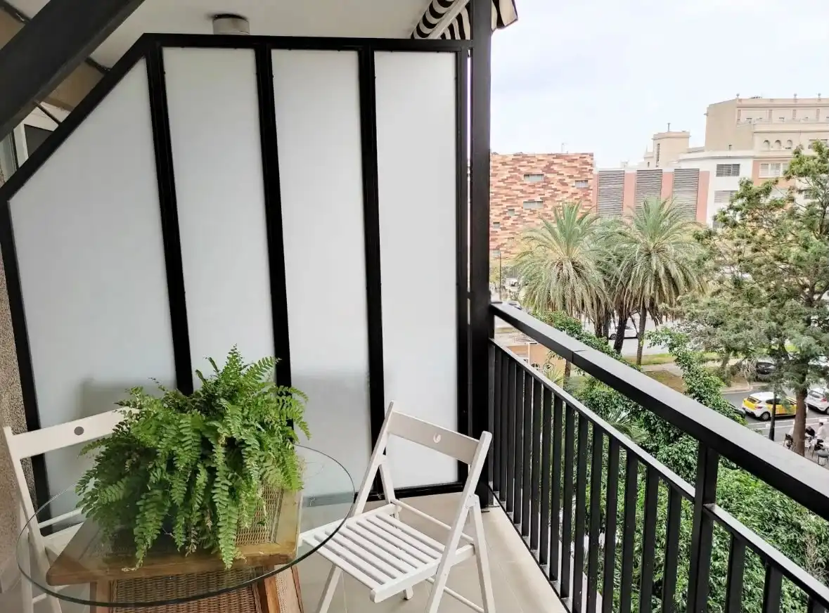 Terraza de Piso de alquiler en Valencia con Aire acondicionado, Amueblado y Horno