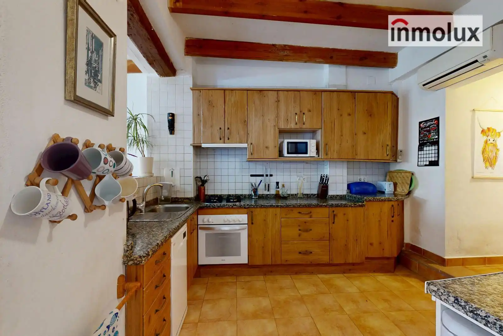 Cocina de Casa o chalet en venta en Alicante / Alacant con Aire acondicionado, Calefacción y Terraza