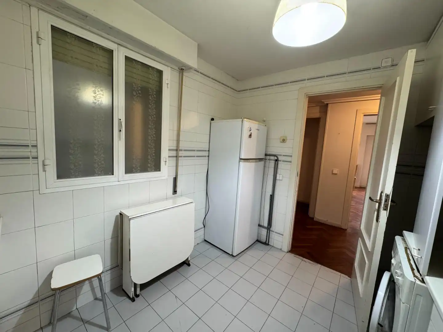 Kitchen of Flat for sale in Madrid  with Air Conditioner, Private garden and Parquet flooring