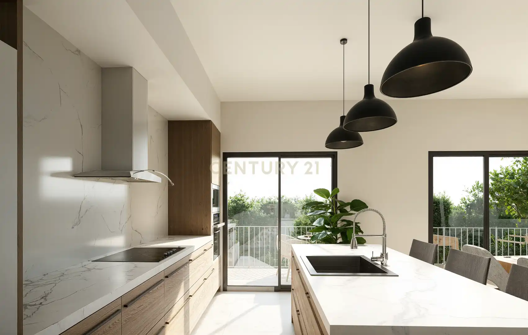Kitchen of Houses for sale in Corbera de Llobregat  with Air Conditioner, Private garden and Swimming Pool