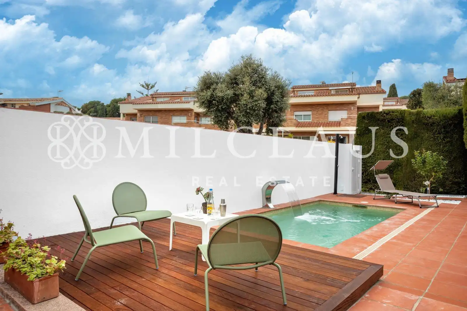 Terrassa de Casa adosada en venda en Sant Vicenç de Montalt amb Aire condicionat, Calefacció i Jardí privat