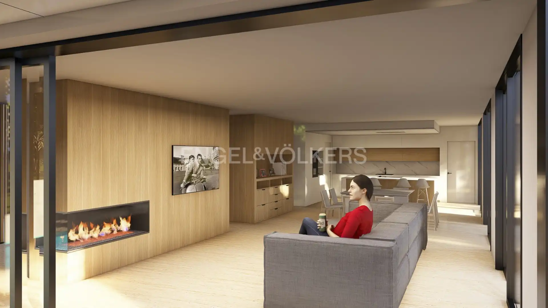 Wohnzimmer von Haus oder Chalet zum Verkauf in Sant Vicenç de Montalt mit Heizung und Privatgarten