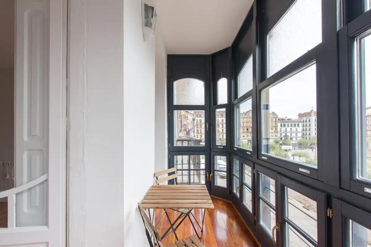 Balcony of Flat for sale in  Pamplona / Iruña  with Heating and Balcony