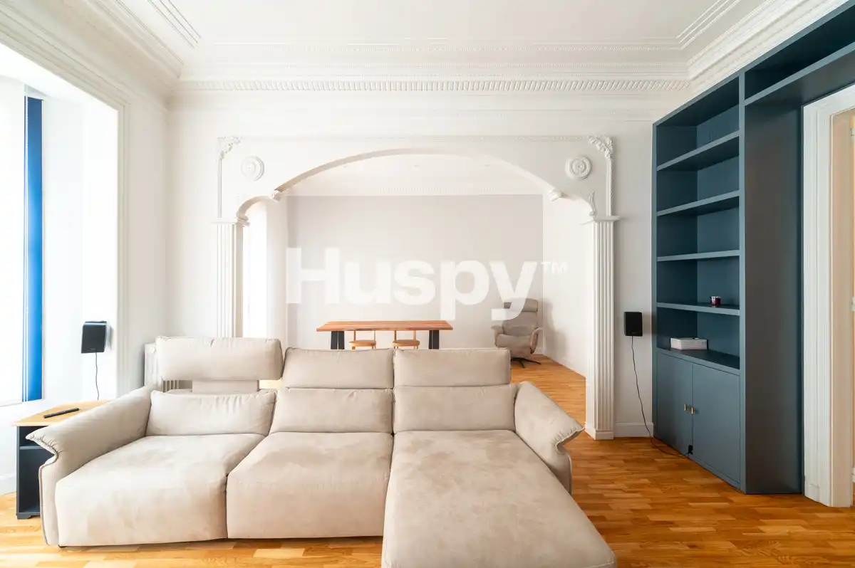 Living room of Flat for rent in Barcelona  with Air Conditioner, Heating and Furnished