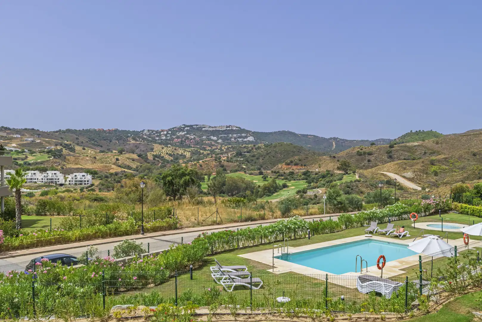 Jardín de Apartamento en venta en Mijas con Aire acondicionado, Terraza y Piscina