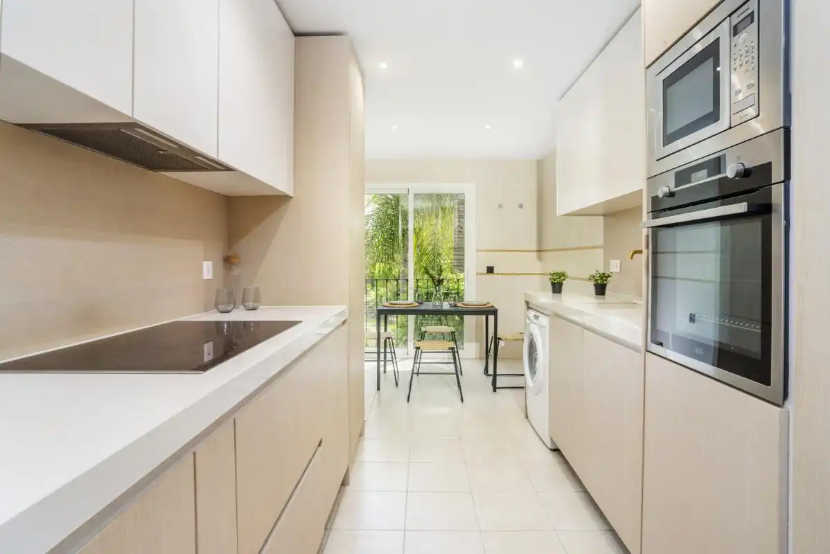 Kitchen of Flat for sale in Marbella  with Air Conditioner, Heating and Private garden