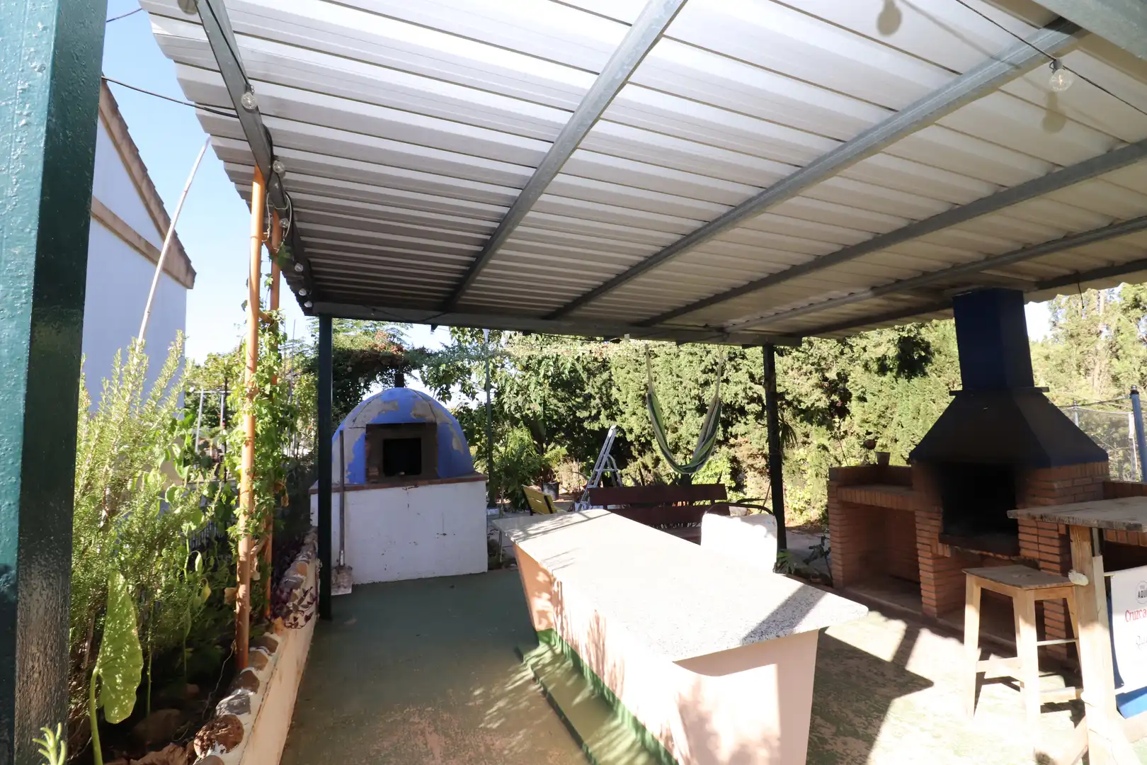 Terrassa de Finca rústica en venda en Aljaraque amb Jardí privat, Piscina i Moblat