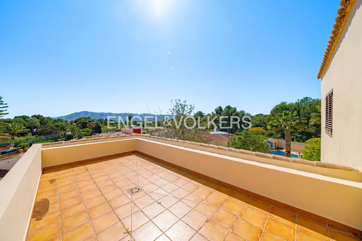 Terraza de Casa o chalet en venta en La Nucia con Aire acondicionado, Jardín privado y Piscina