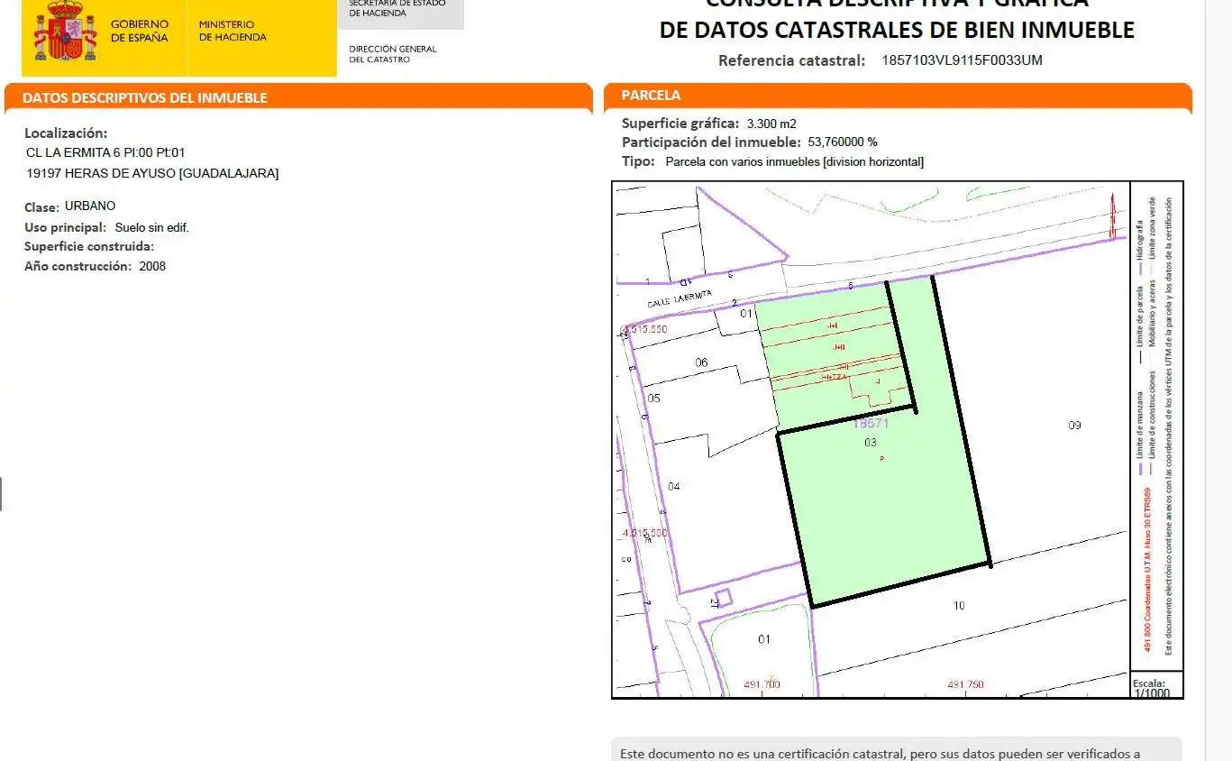 Residencial en venta en Heras de Ayuso