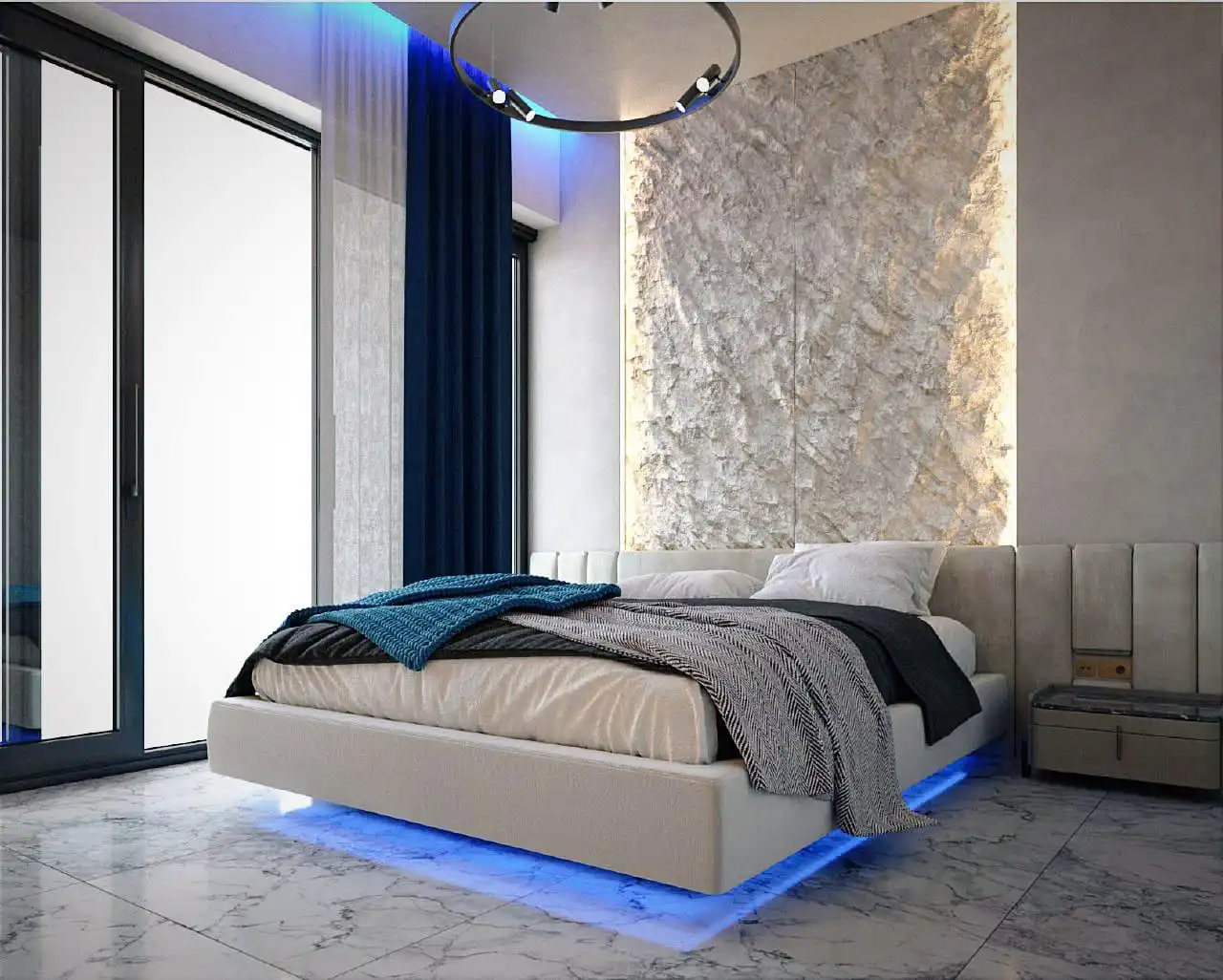 Bedroom of Detached homes for sale in Lloret de Mar  with Air Conditioner, Private garden and Parquet flooring