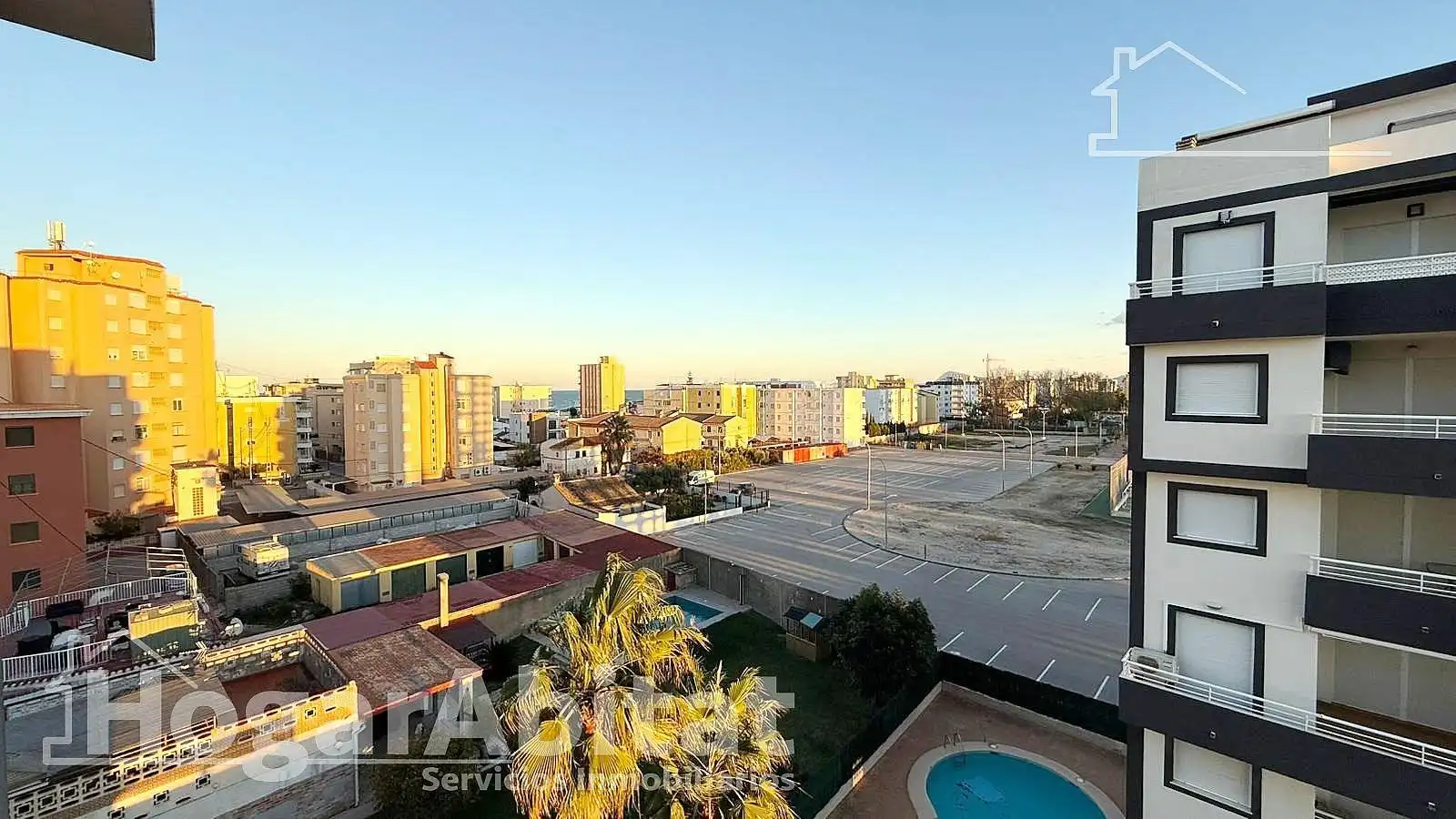 Exterior view of Flat for sale in Piles  with Private garden, Terrace and Furnished