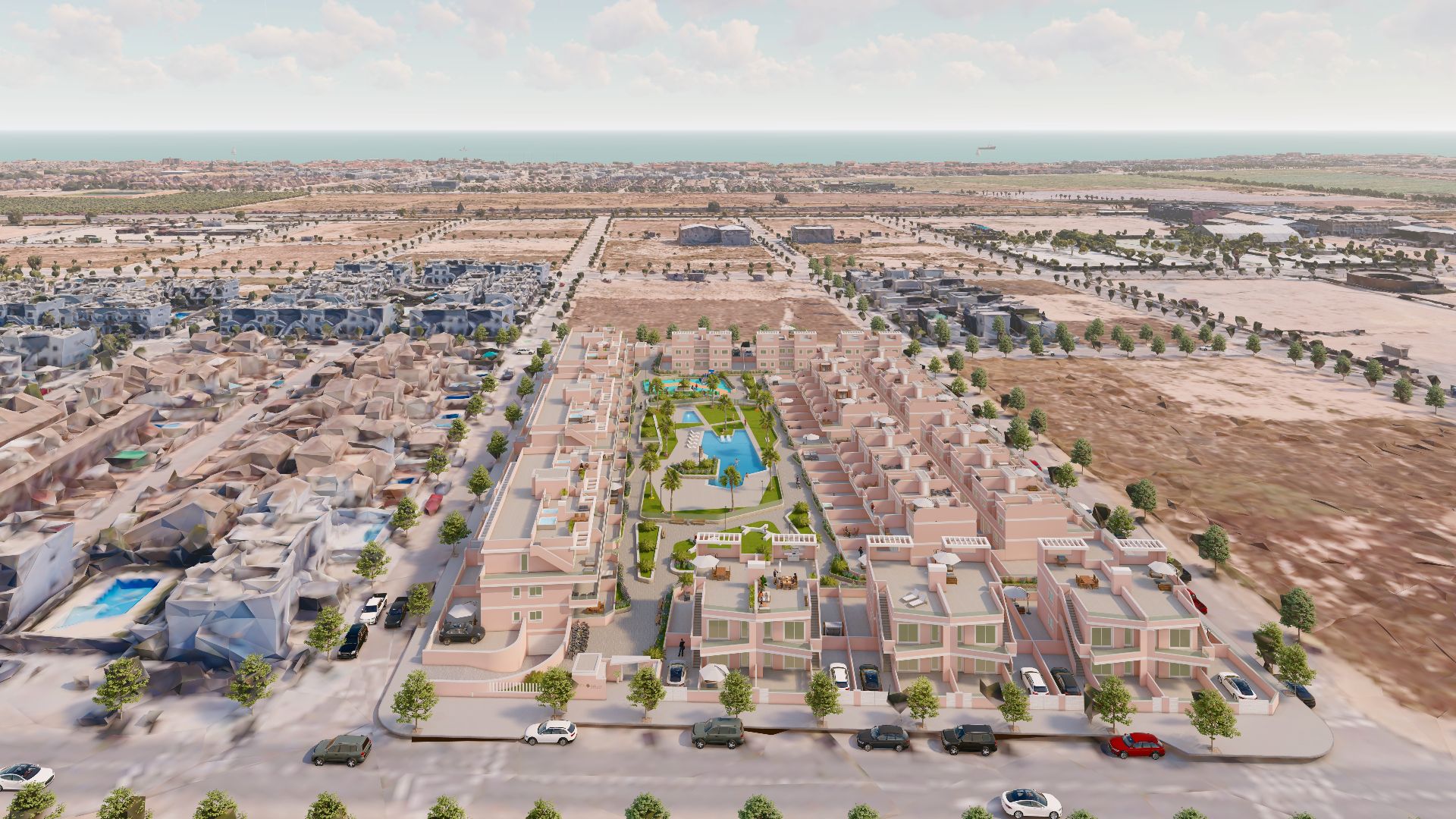 Exterior view of Apartments for sale in Pilar de la Horadada  with Air Conditioner and Community pool