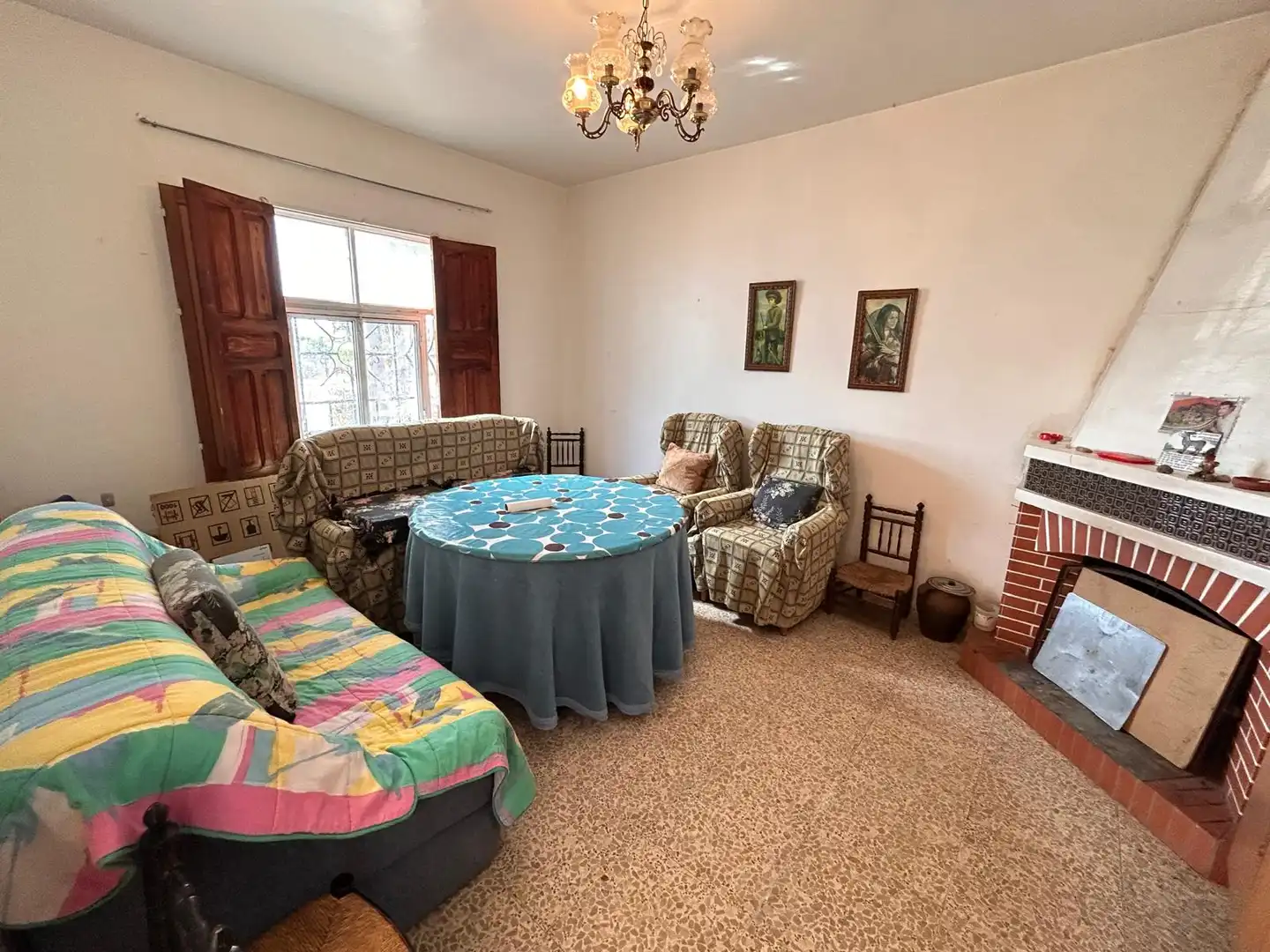 Sala de estar de Finca rústica en venta en Casar de Cáceres con Trastero