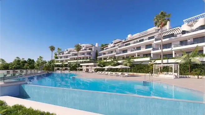 Exterior view of Attic for rent in Estepona  with Air Conditioner, Heating and Private garden
