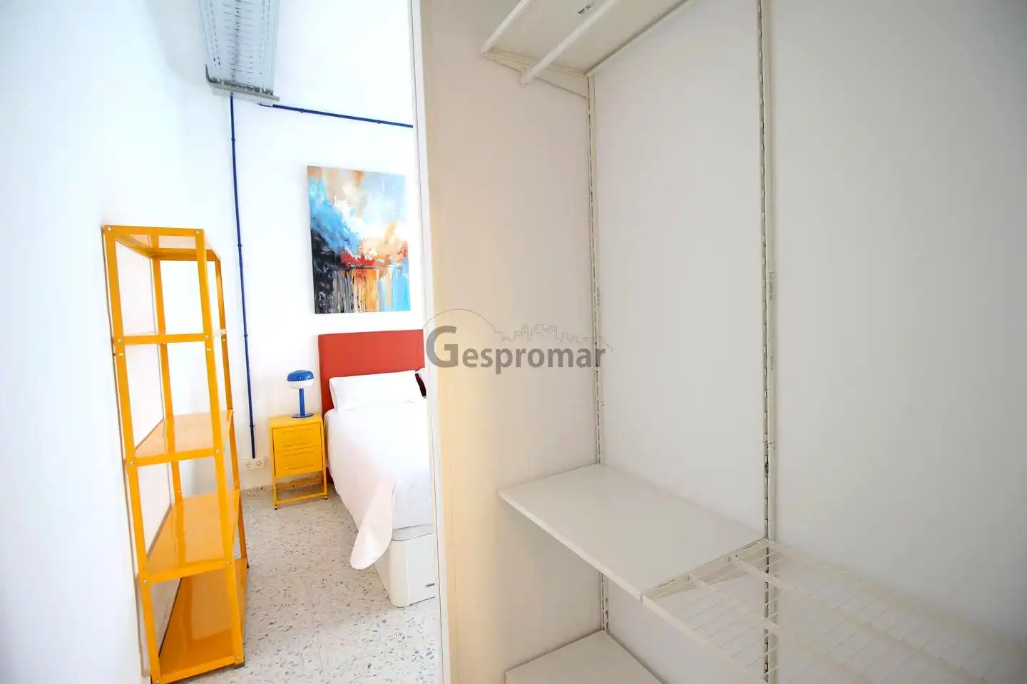 Schlafzimmer von Erdgeschoss zur untervermieten in Madrid mit Klimaanlage, Heizung und Terrasse
