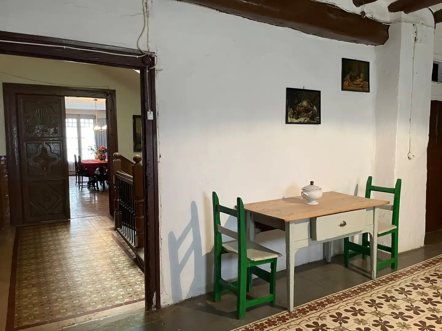 Menjador de Casa o xalet en venda en Erla amb Terrassa i Traster