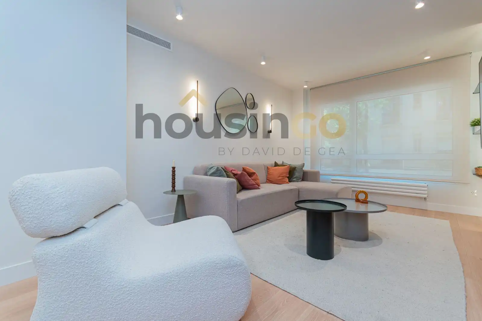 Wohnzimmer von Wohnung zum Verkauf in Madrid mit Klimaanlage, Heizung und Parkett