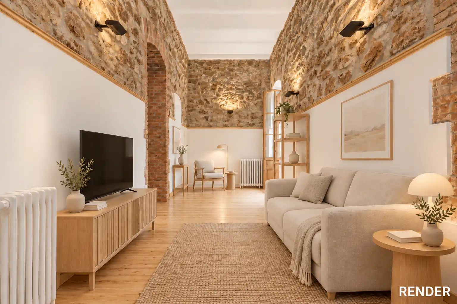 Sala de estar de Piso en venta en Parte Vieja
