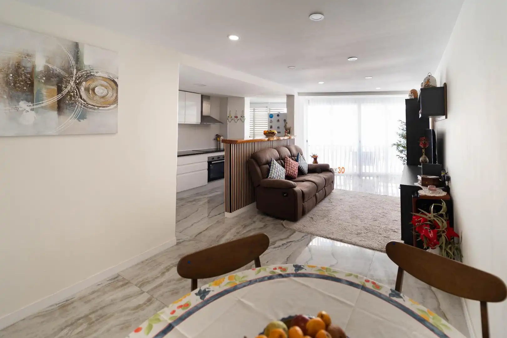 Sala de estar de Piso en venta en Benidorm con Aire acondicionado, Terraza y Amueblado