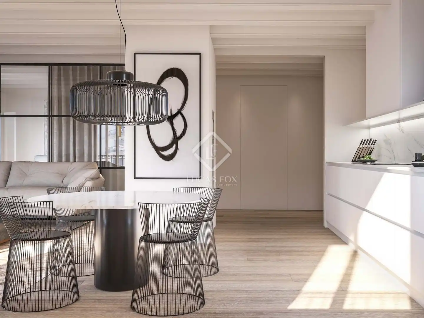 Esszimmer von Wohnung zum Verkauf in Barcelona mit Klimaanlage, Heizung und Möbliert