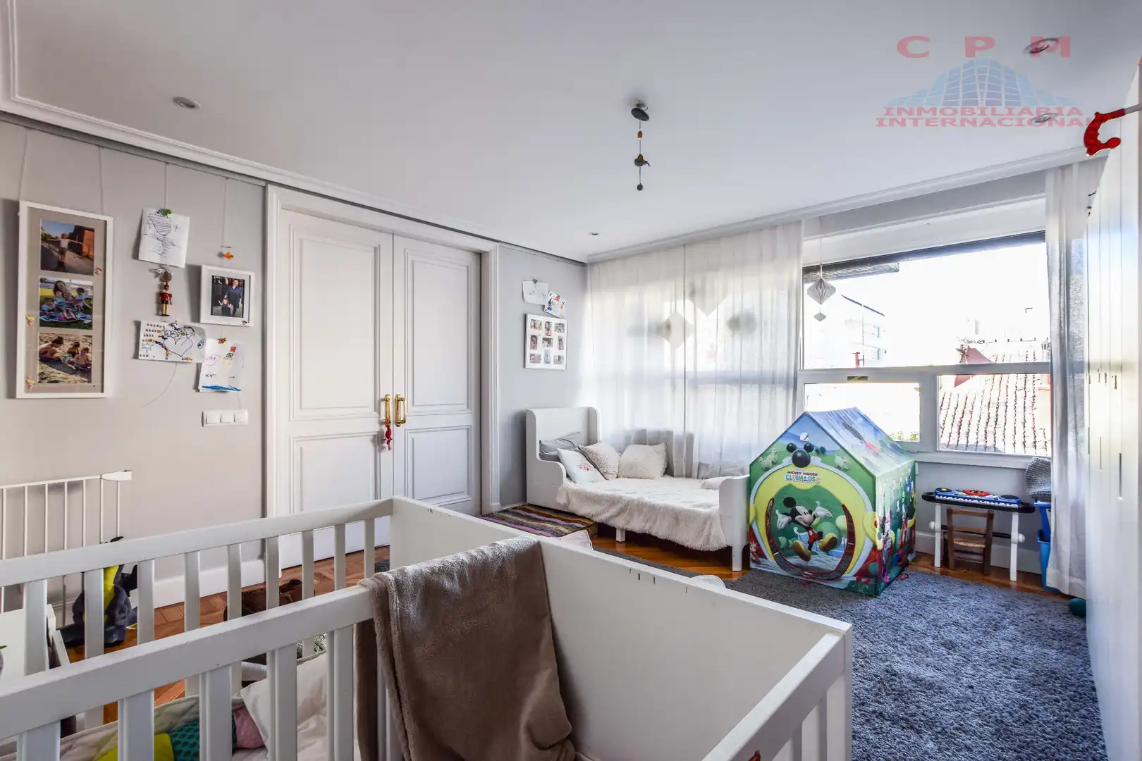 Bedroom of Flat for rent in Madrid  with Air Conditioner, Heating and Parquet flooring