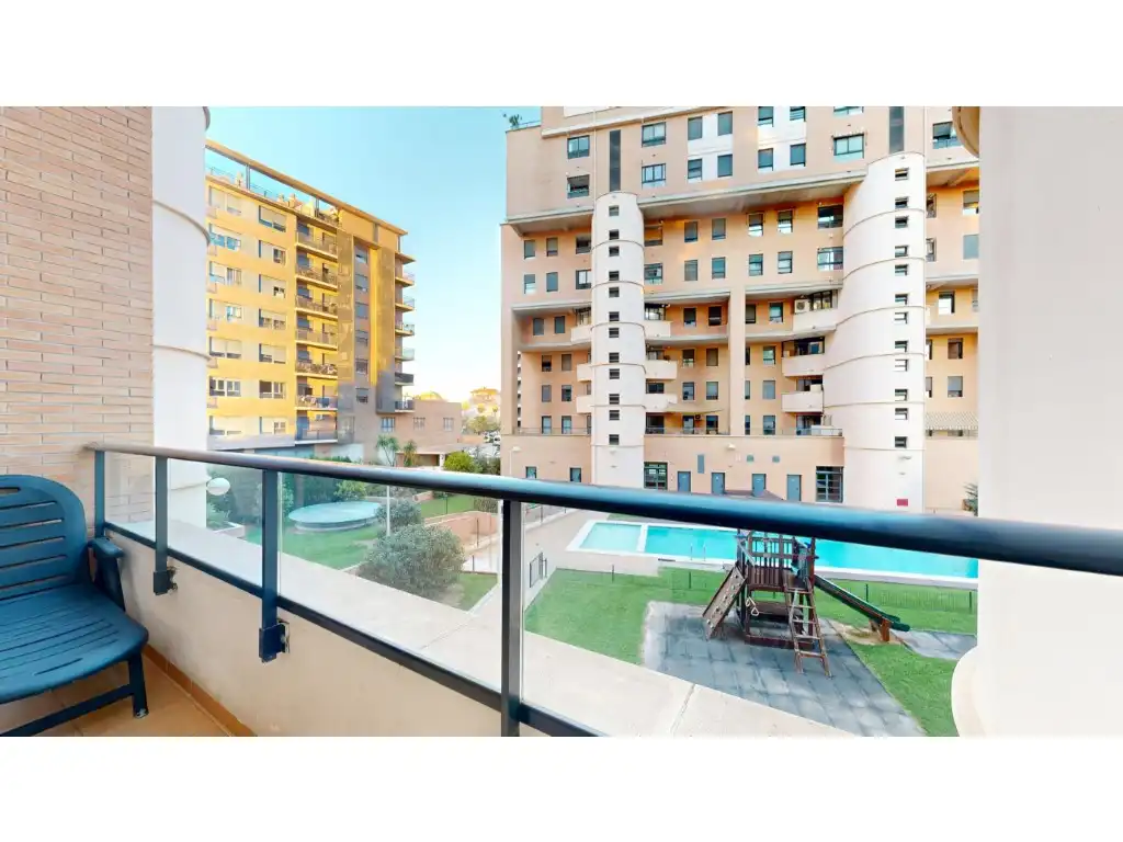 Balcony of Flat for sale in Valencia  with Air Conditioner, Terrace and Community pool