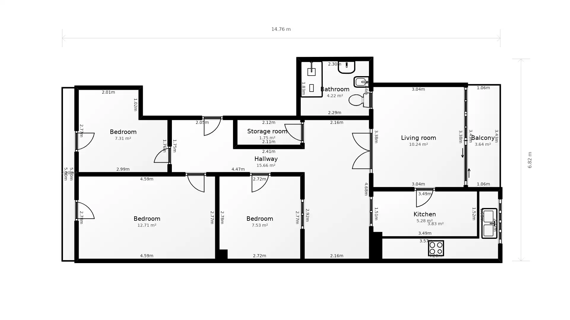 Apartamento en venta en Valencia con Aire acondicionado, Jardín privado y Trastero