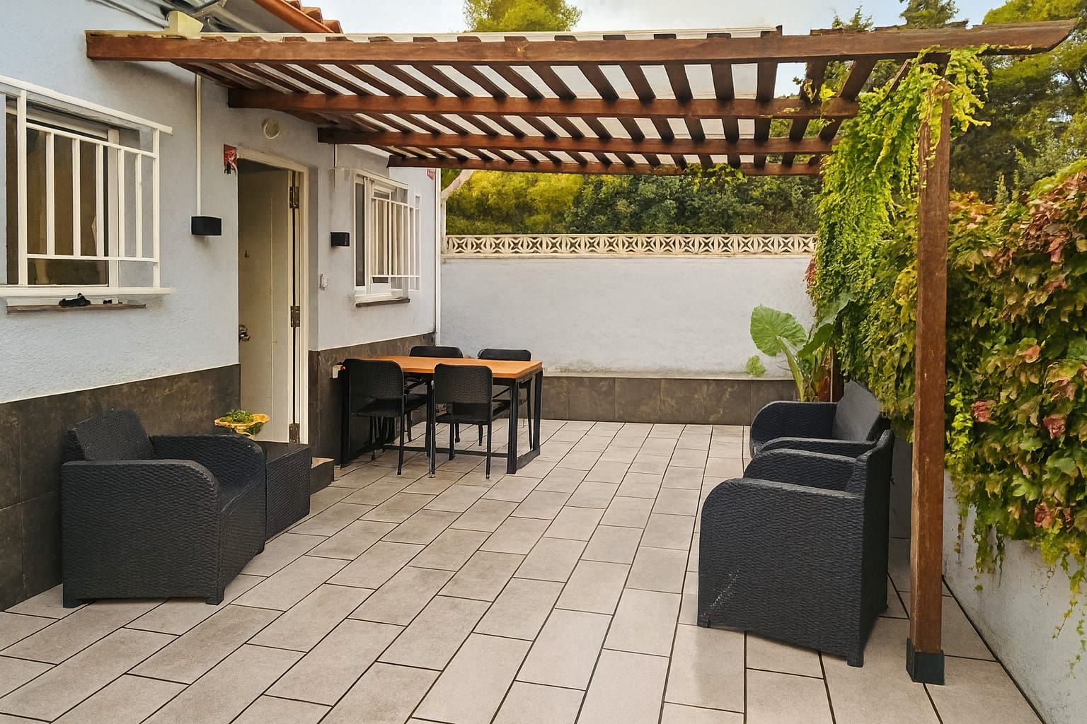 Terrassa de Casa adosada en venda en  Barcelona Capital amb Aire condicionat, Calefacció i Jardí privat