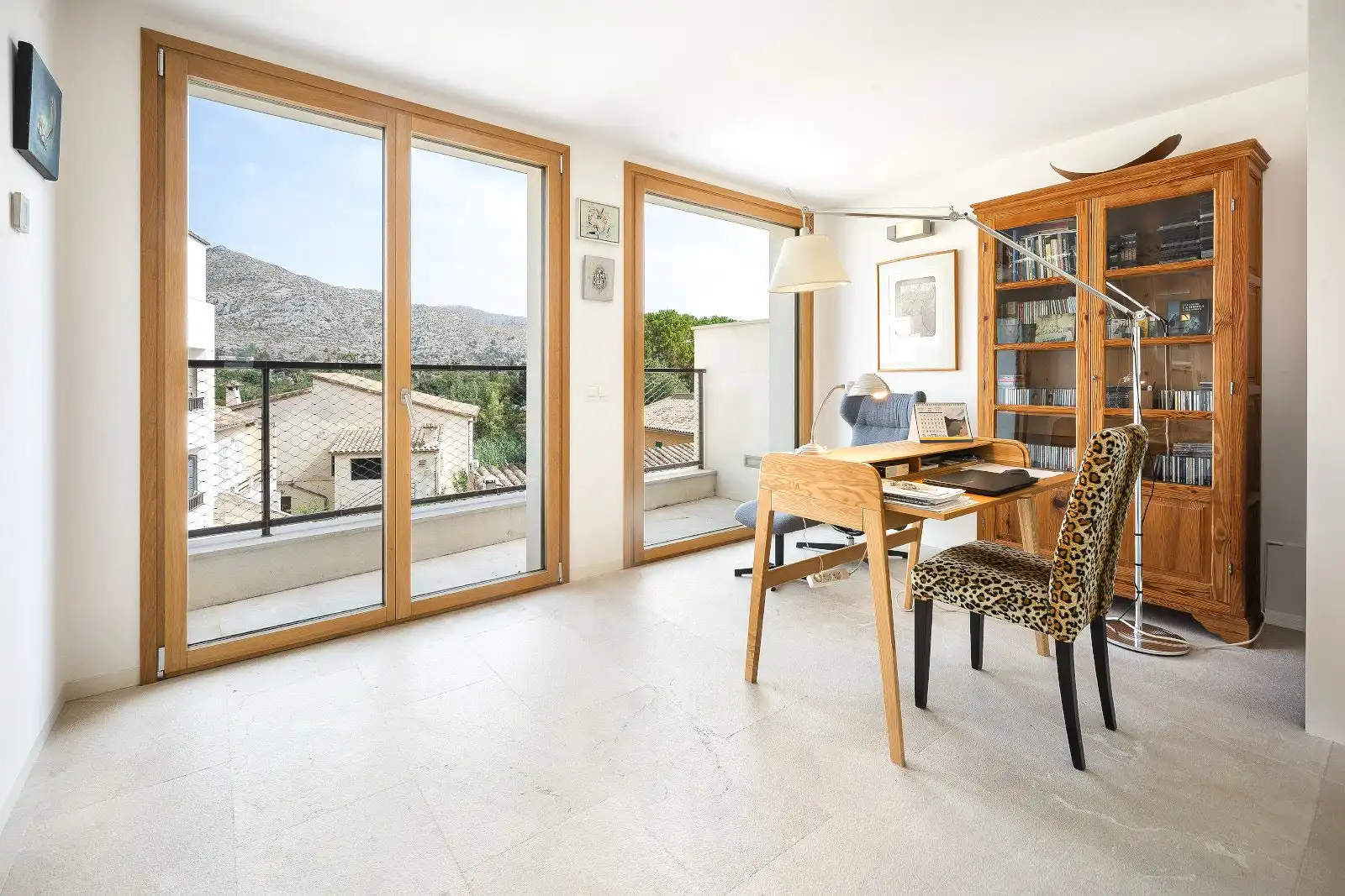 Dining room of Detached homes for sale in Pollença  with Air Conditioner, Heating and Parquet flooring