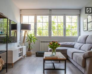 Living room of Flat to rent in  Madrid Capital  with Air Conditioner and Balcony