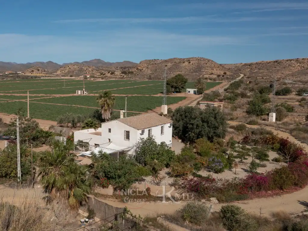 Vista exterior de Casa o xalet en venda en Antas amb Jardí privat, Terrassa i Piscina