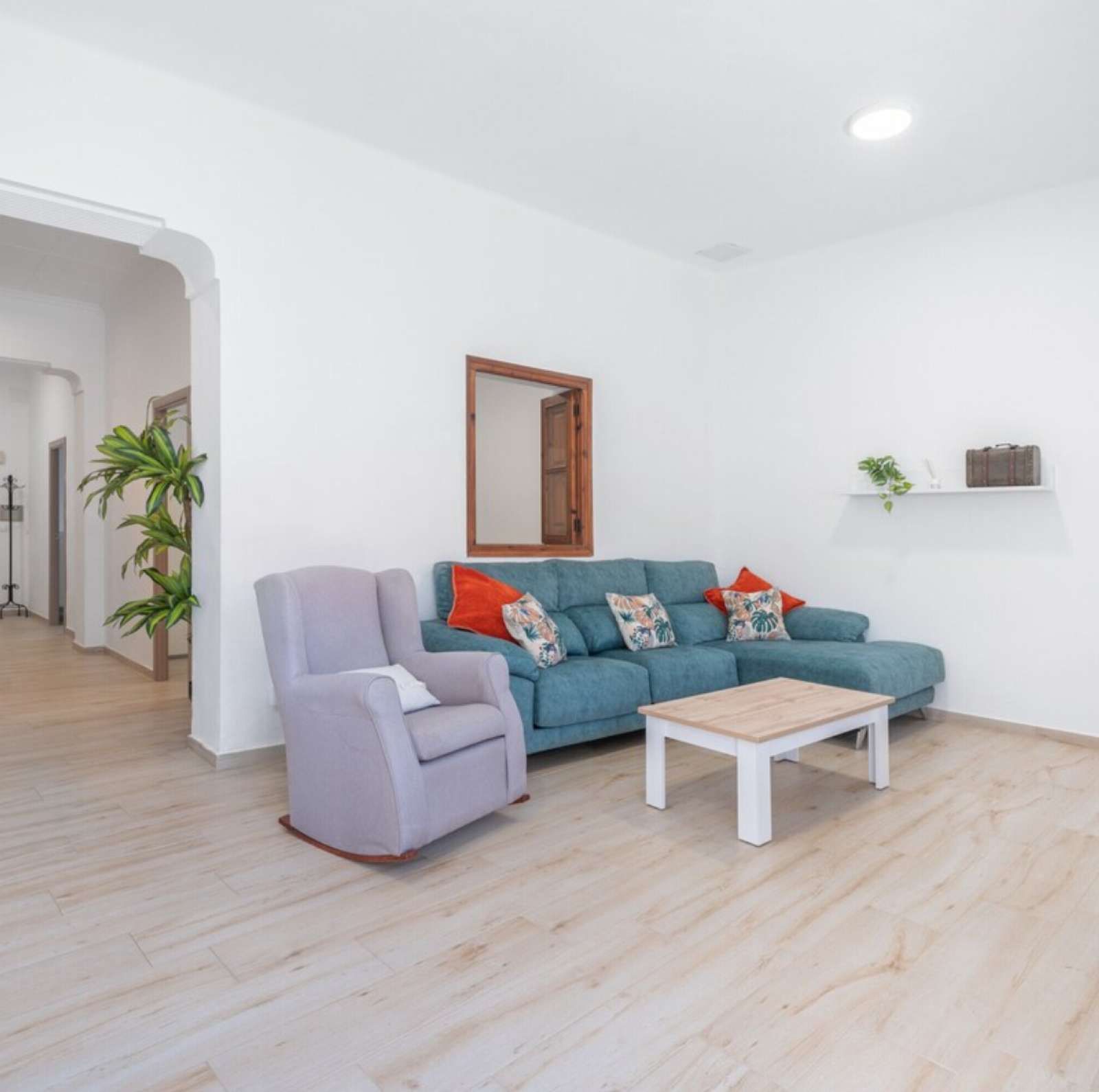 Sala de estar de Apartamento para compartir en Alzira con Aire acondicionado, Terraza y Amueblado