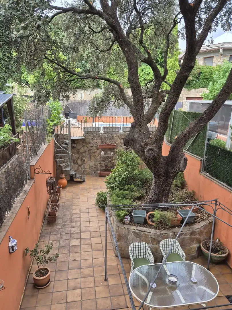 Terraza de Casa o chalet en venta en San Lorenzo de El Escorial con Jardín privado, Terraza y Piscina