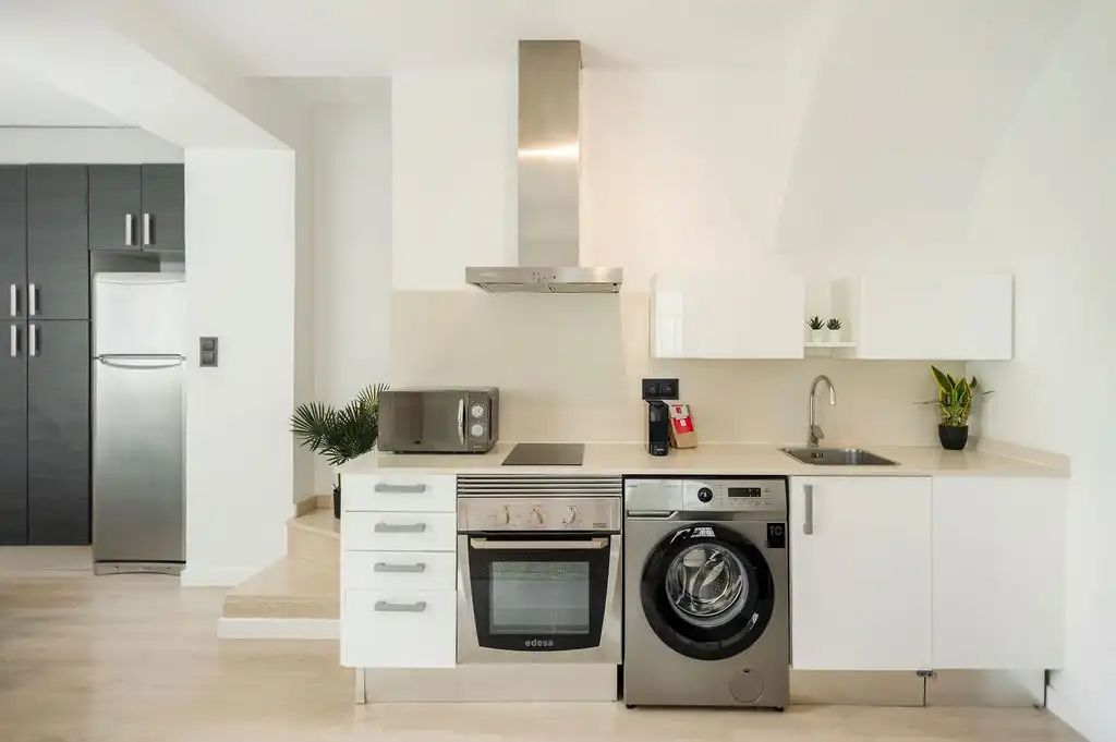Küche von Maisonette zur Miete in Valencia mit Klimaanlage, Heizung und Terrasse