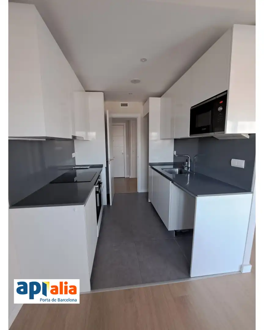 Kitchen of Flat for sale in Sant Feliu de Llobregat  with Heating, Private garden and Swimming Pool