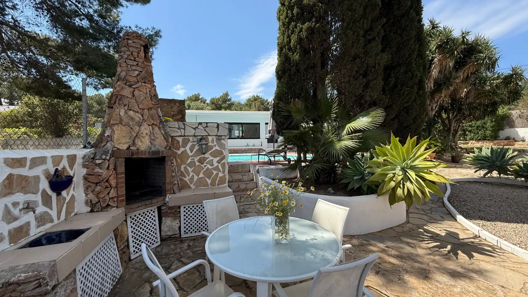Garden of Houses for sale in Sant Antoni de Portmany  with Air Conditioner, Heating and Private garden