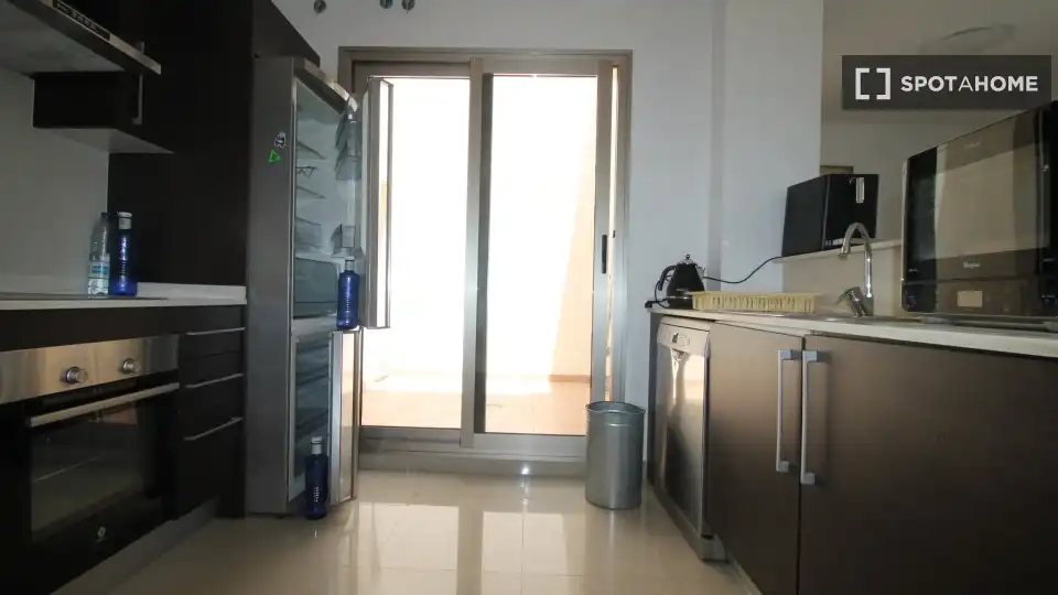 Cuina de Apartament per a compartir en Torrevieja amb Aire condicionat, Calefacció i Terrassa