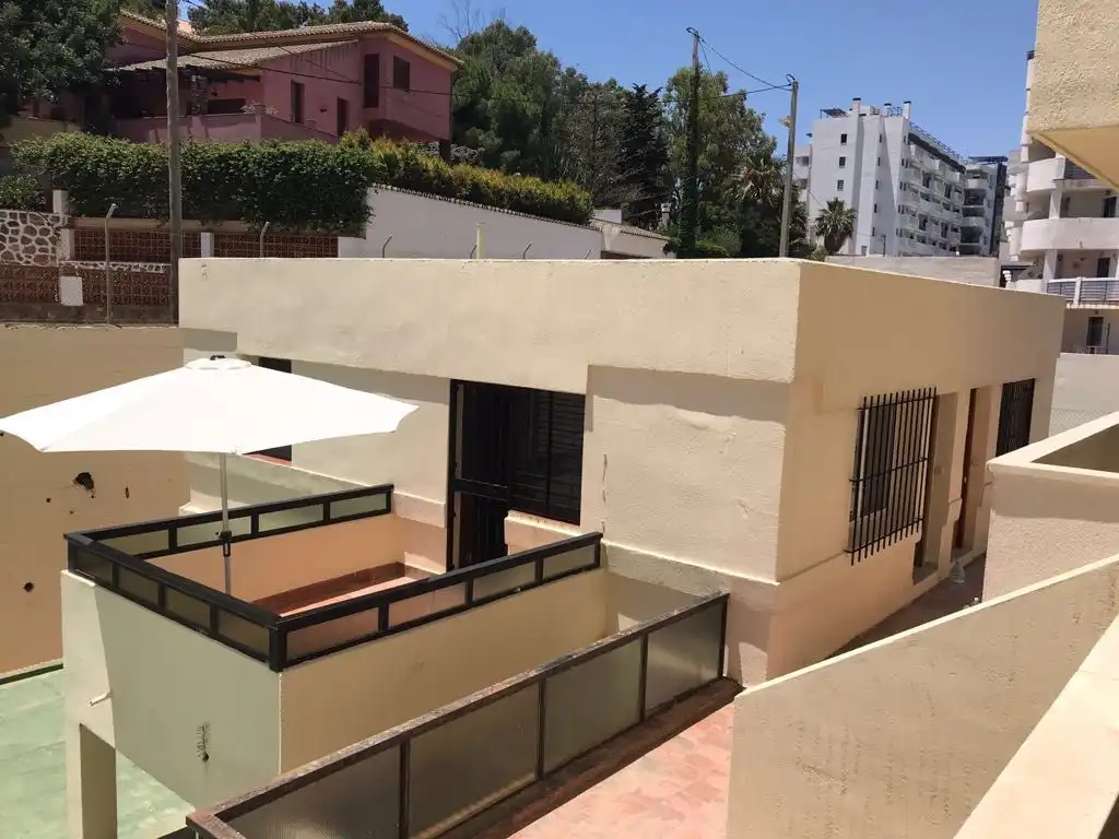 Außenansicht von Wohnung zur Miete in Benalmádena mit Klimaanlage, Möbliert und Gemeinschaftspool