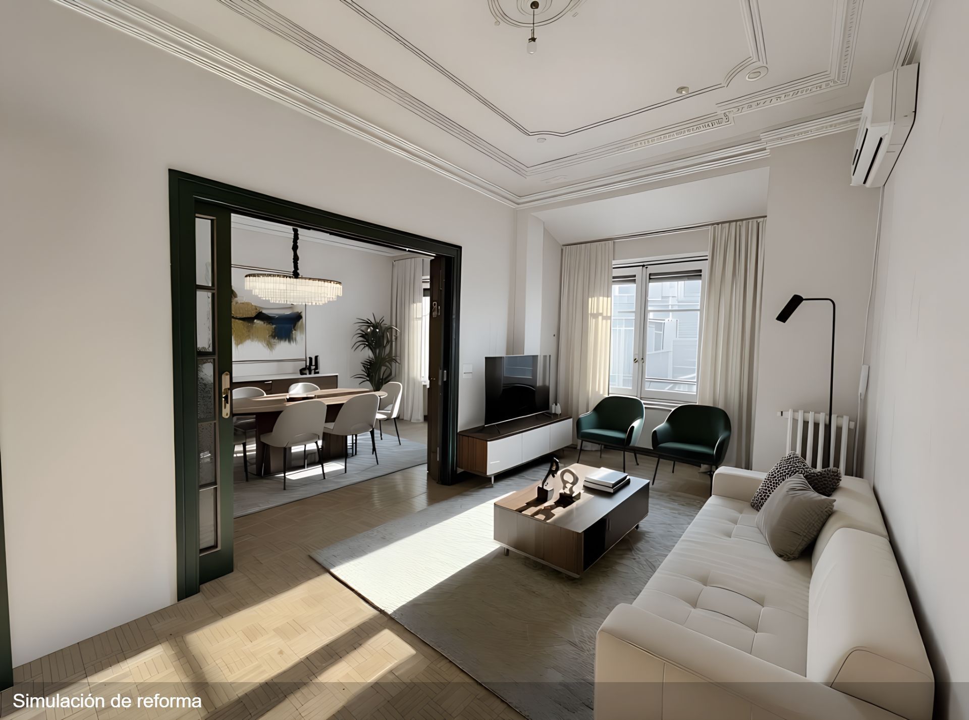 Living room of Flat for sale in  Zaragoza Capital  with Heating