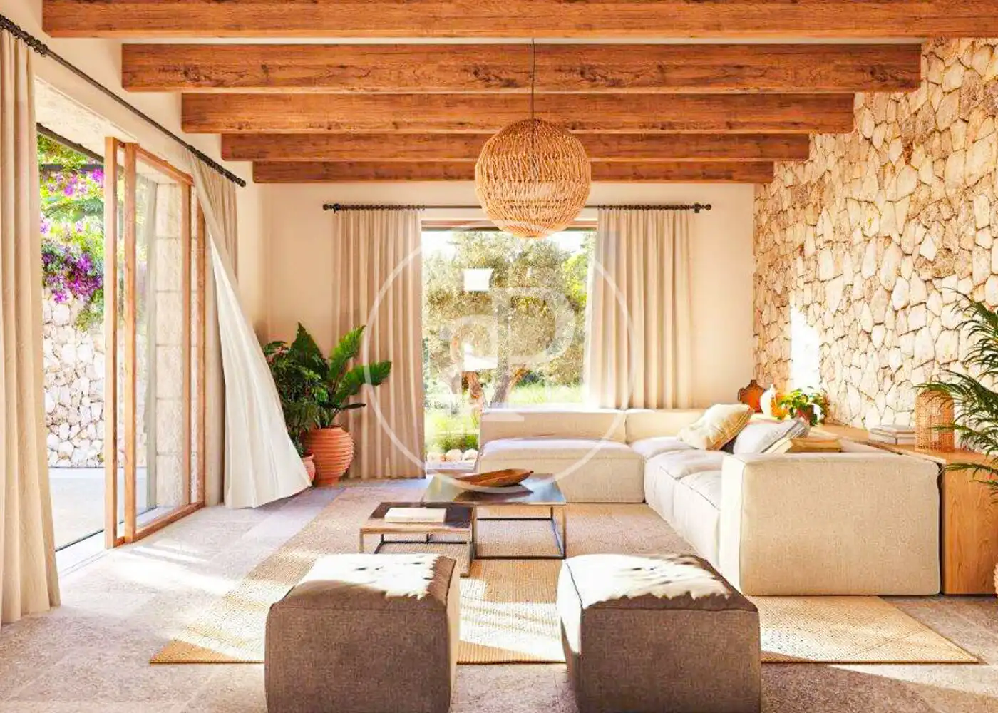 Sala de estar de Casa o chalet en venta en Montuïri con Aire acondicionado, Calefacción y Jardín privado