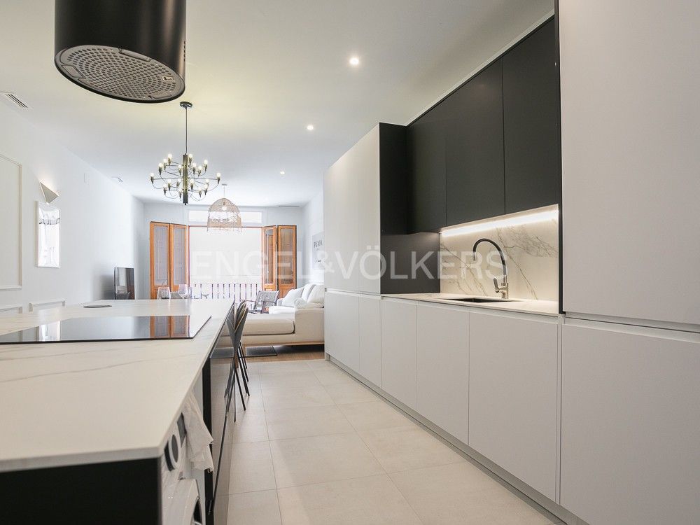 Cuina de Apartament de lloguer en  Valencia Capital amb Aire condicionat, Calefacció i Parquet