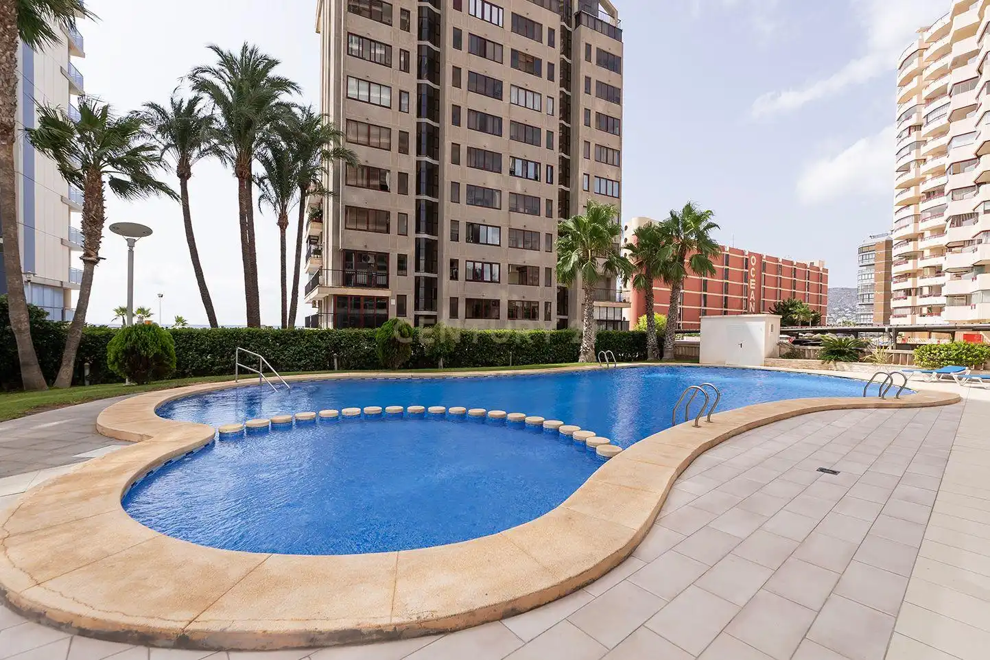Piscina de Apartamento de alquiler en Calpe / Calp con Aire acondicionado y Piscina comunitaria