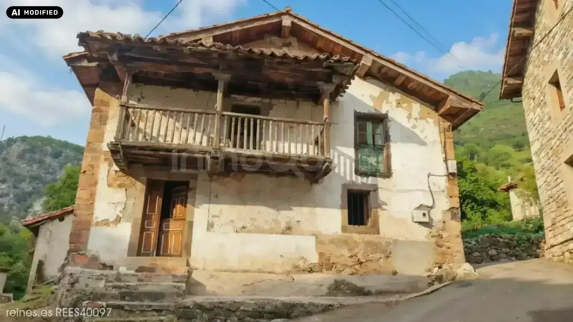 Vista exterior de Casa o xalet en venda en Peñamellera Alta amb Calefacció, Jardí privat i Terrassa