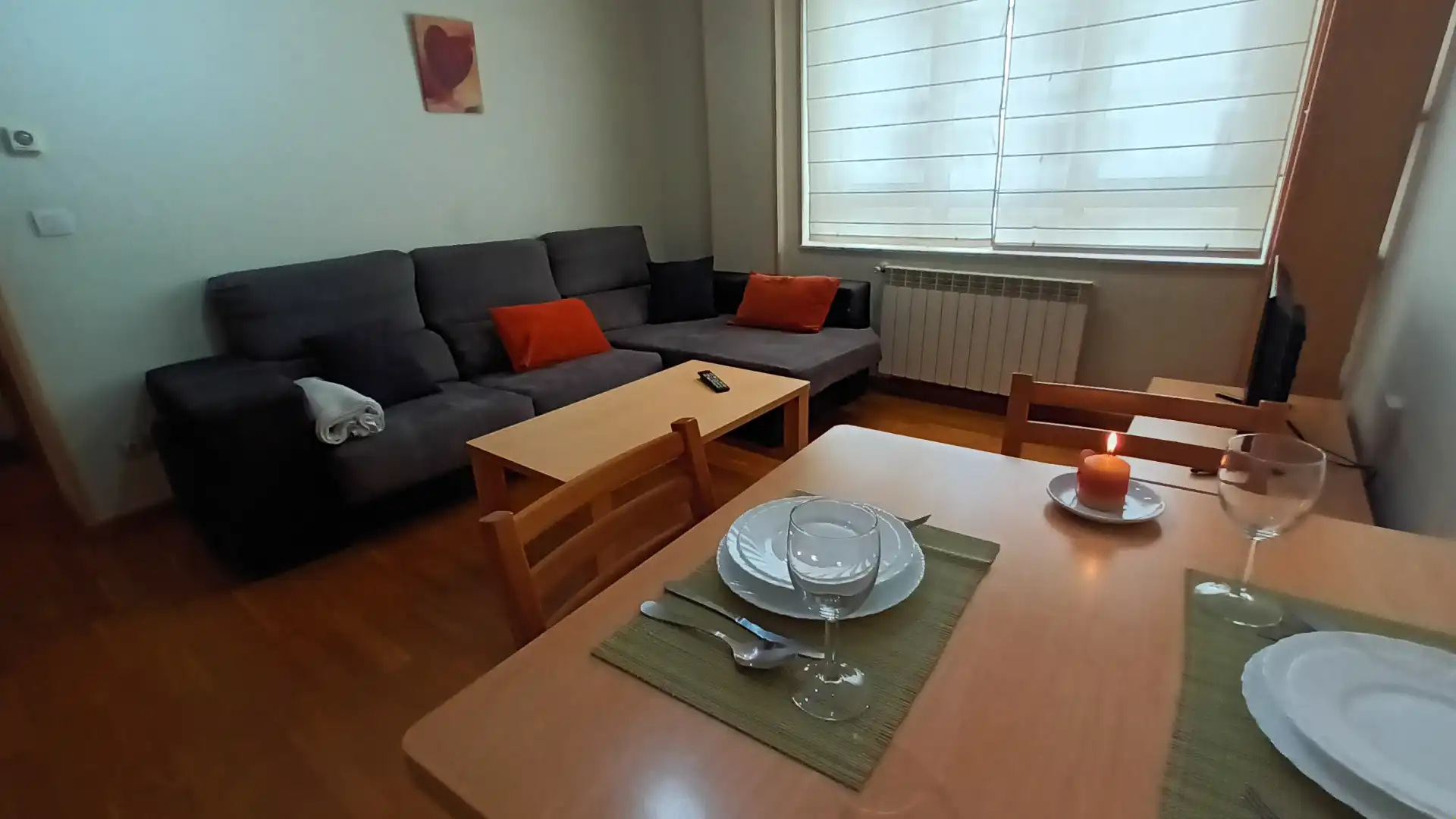 Wohnzimmer von Maisonette zur Miete in Lugo mit Heizung, Parkett und Möbliert