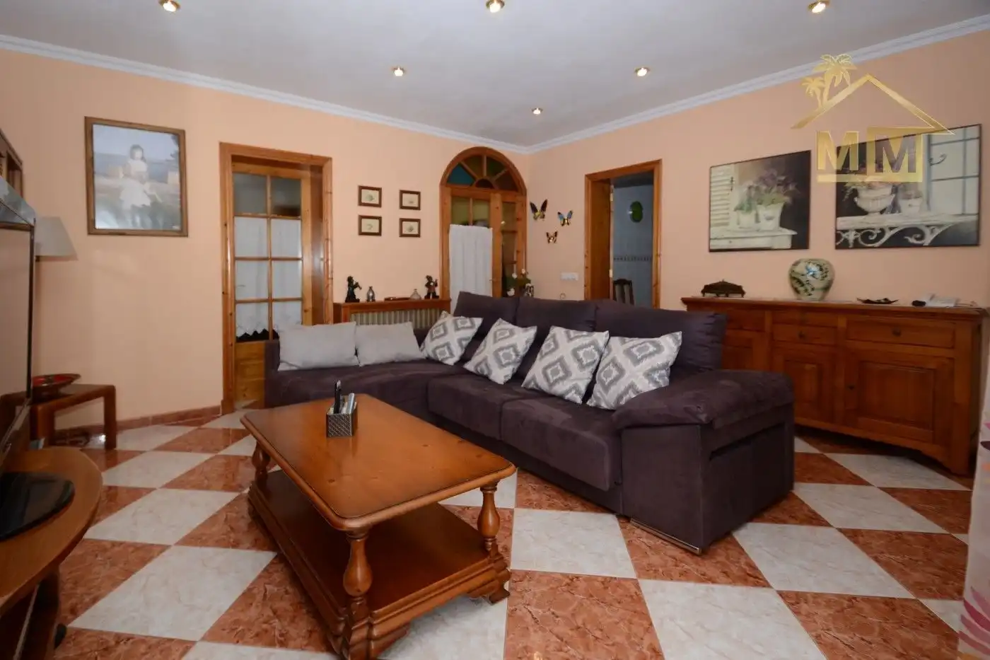 Sala d'estar de Casa o xalet en venda en Es Castell amb Aire condicionat, Calefacció i Terrassa
