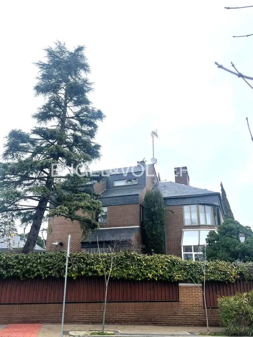 Vista exterior de Casa o chalet en venta en Pozuelo de Alarcón con Calefacción, Jardín privado y Terraza